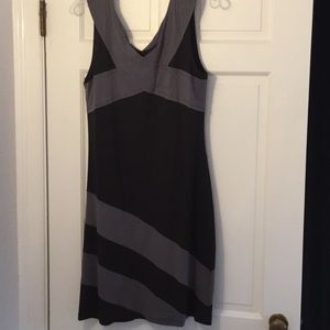 NWT grey & black cotton criss cross dress